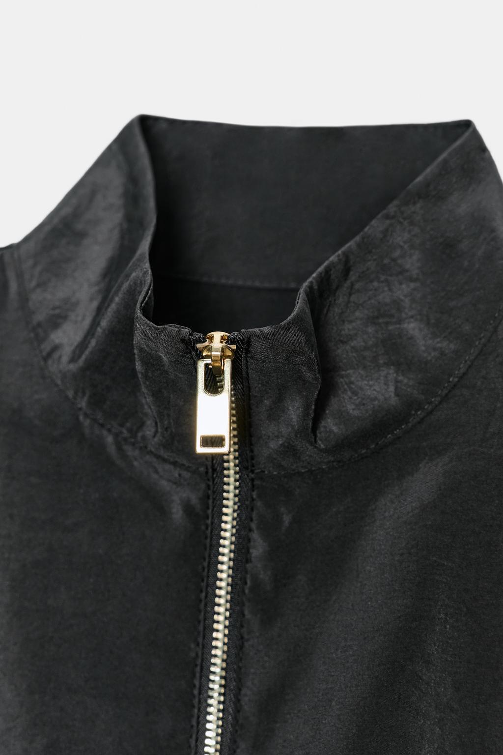 ÁO KHOÁC BOMBER CỔ CAO - Ảnh 3
