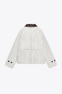 Alternative view of ÁO MĂNG TÔ NGẮN CỔ DA ZW COLLECTION