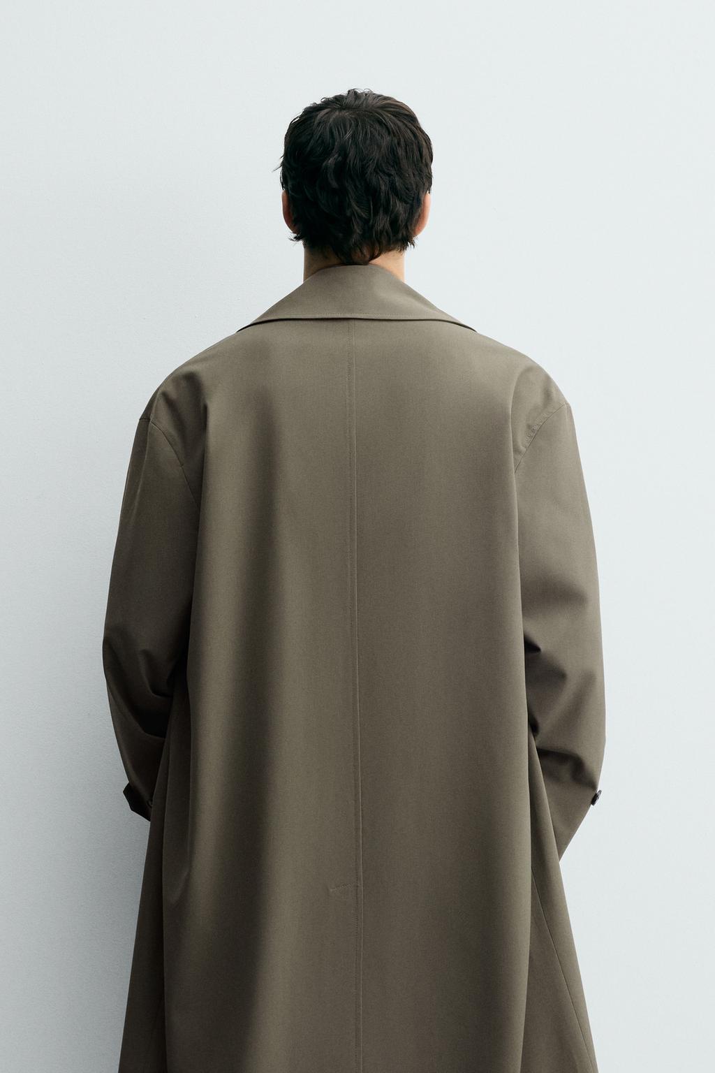 ÁO MĂNG TÔ VẢI RŨ DÁNG OVERSIZE - Ảnh 7