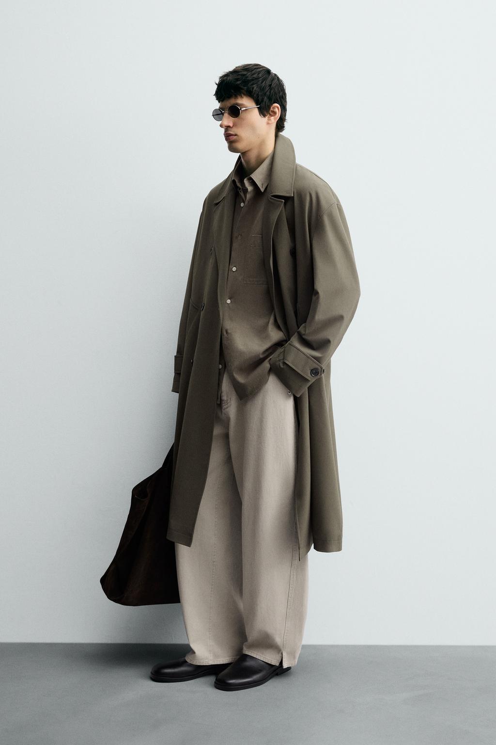 ÁO MĂNG TÔ VẢI RŨ DÁNG OVERSIZE - Ảnh 6