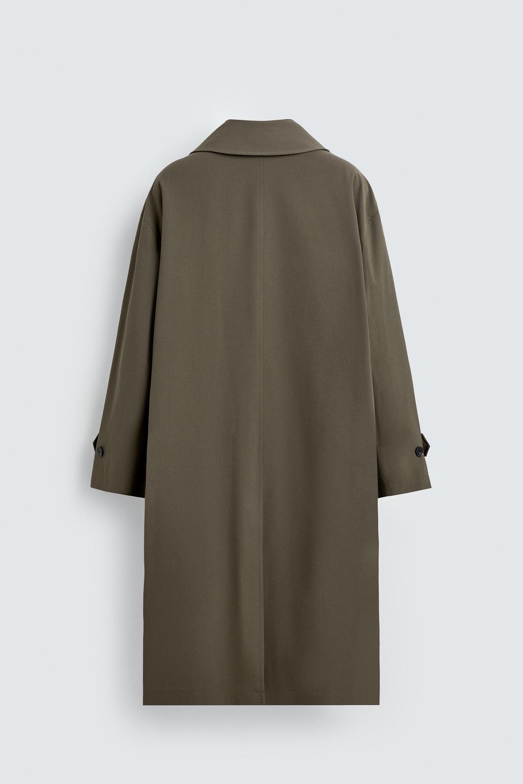 ÁO MĂNG TÔ VẢI RŨ DÁNG OVERSIZE - Ảnh 3