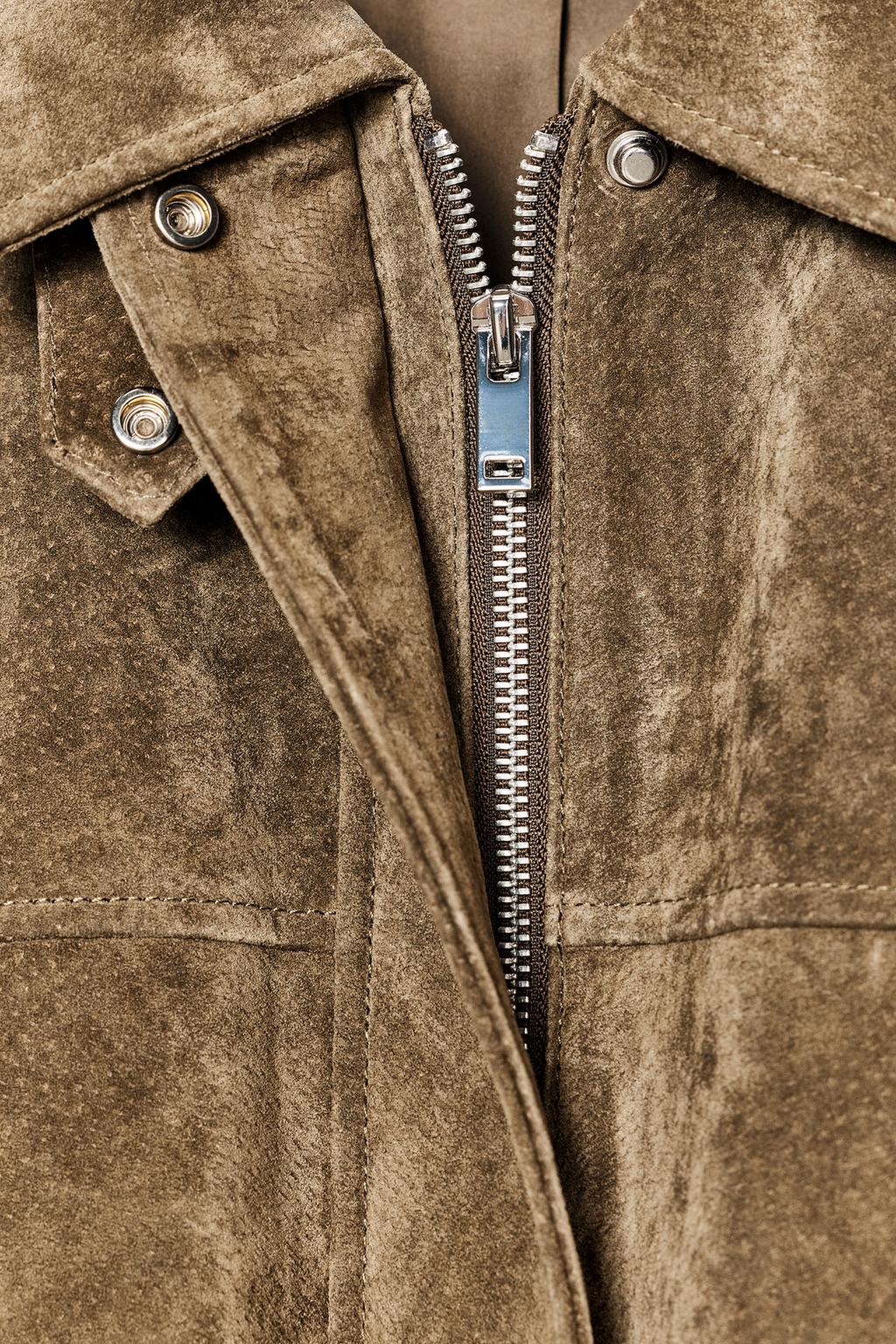 ÁO KHOÁC BOMBER 100% DA - Ảnh 3