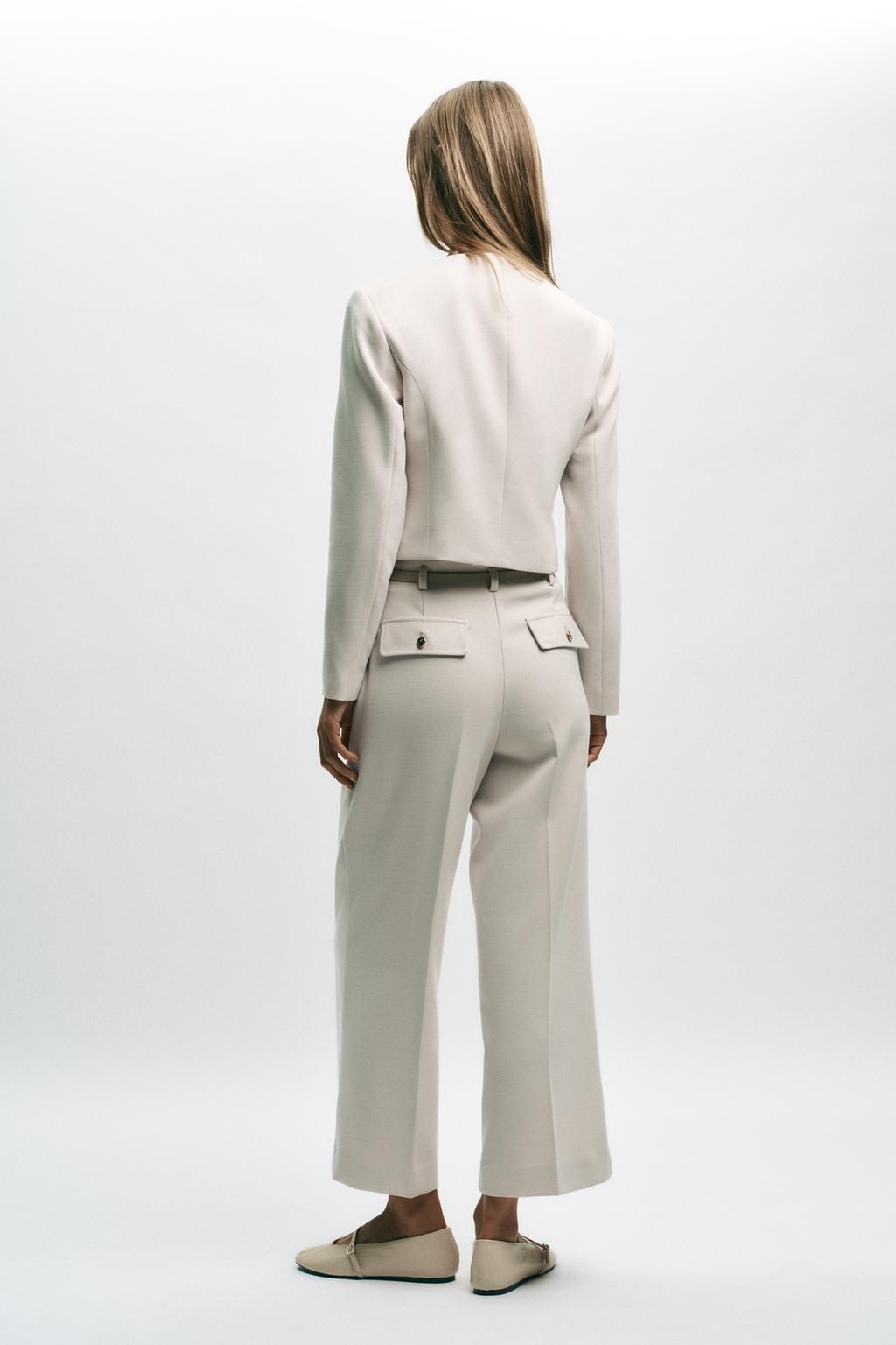 ÁO KHOÁC BLAZER DÁNG NGẮN VẠT CHÉO - Ảnh 5