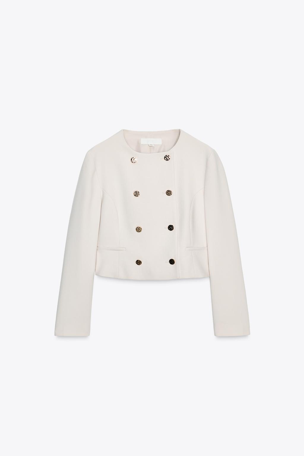 ÁO KHOÁC BLAZER DÁNG NGẮN VẠT CHÉO