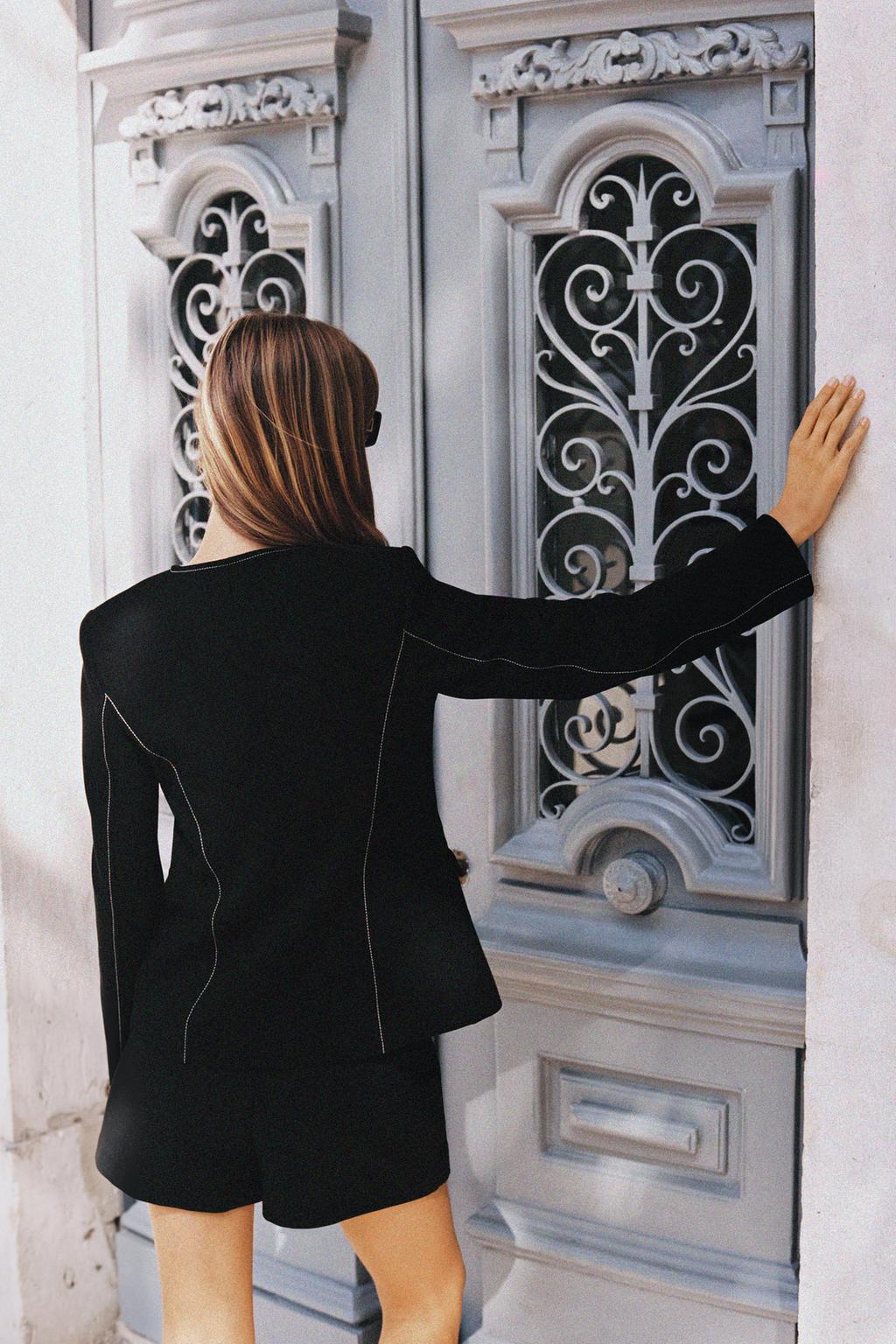 ÁO KHOÁC BLAZER MAY VIỀN CHẦN CHỈ NỔI - Ảnh 5