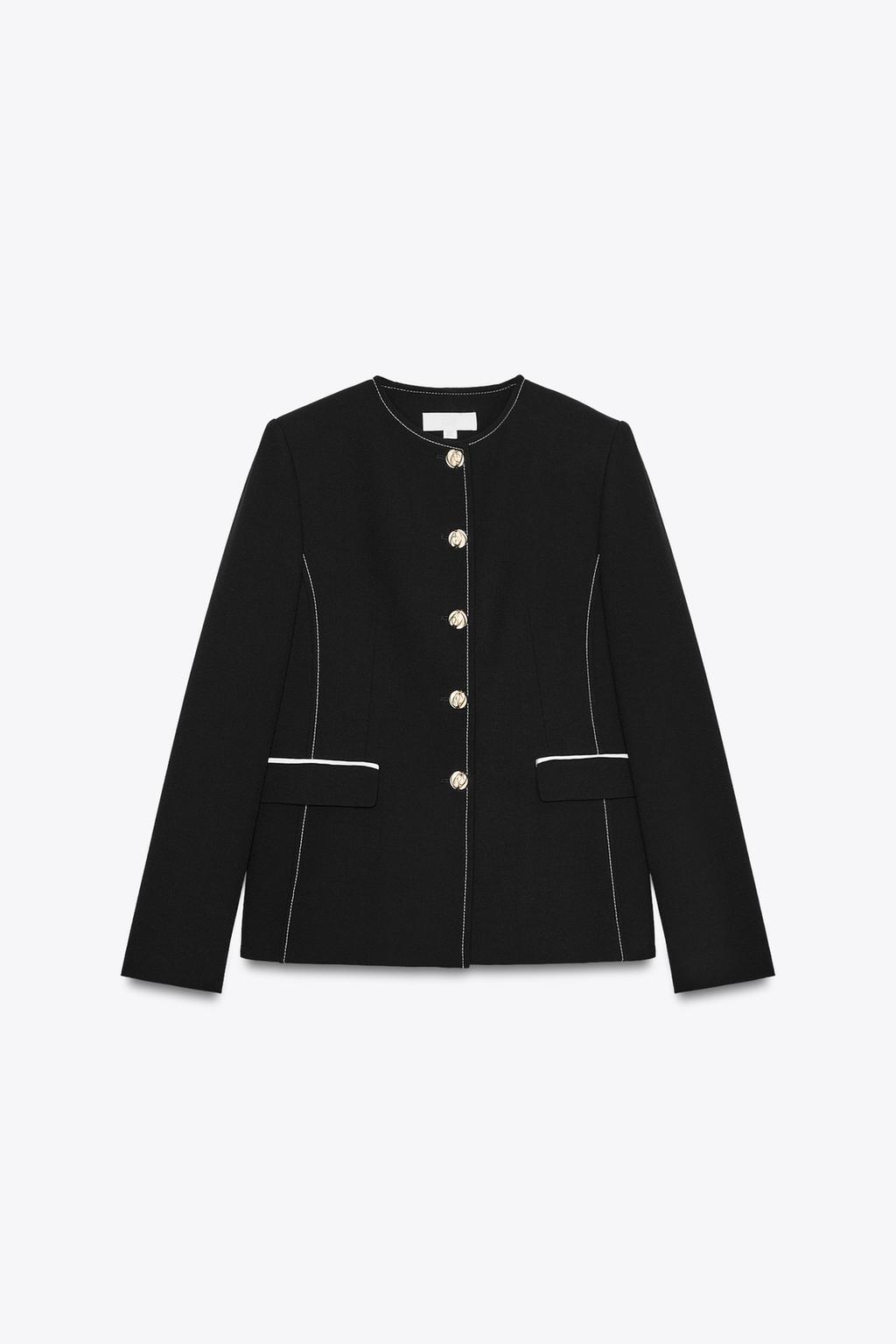 ÁO KHOÁC BLAZER MAY VIỀN CHẦN CHỈ NỔI