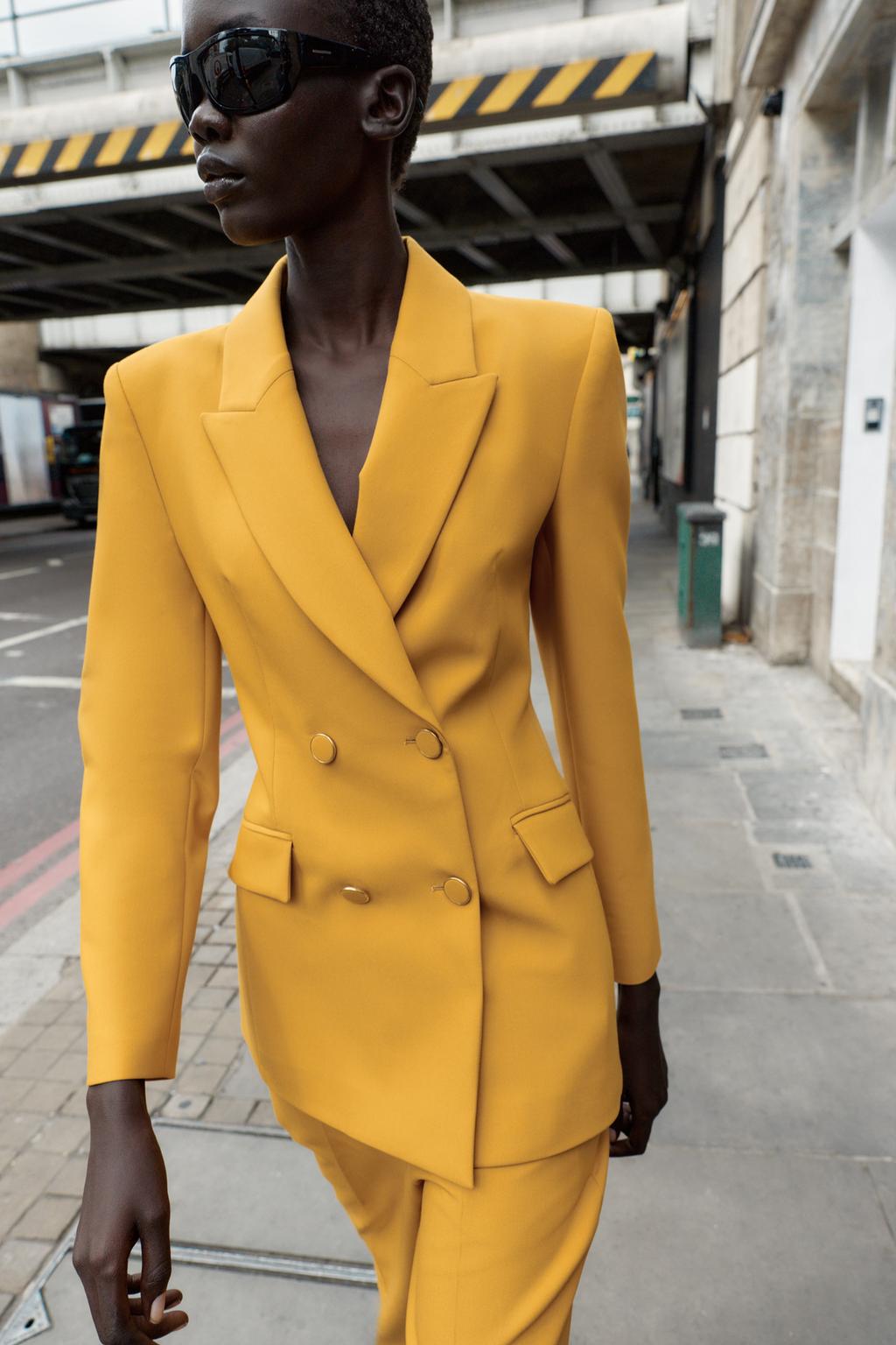 ÁO KHOÁC BLAZER VẠT CHÉO CÓ ĐỆM VAI - Ảnh 4