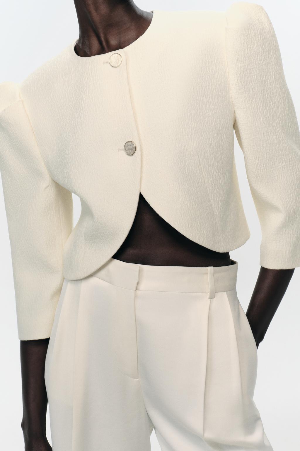 ÁO KHOÁC BLAZER DÁNG NGẮN TAY BỒNG - Ảnh 7
