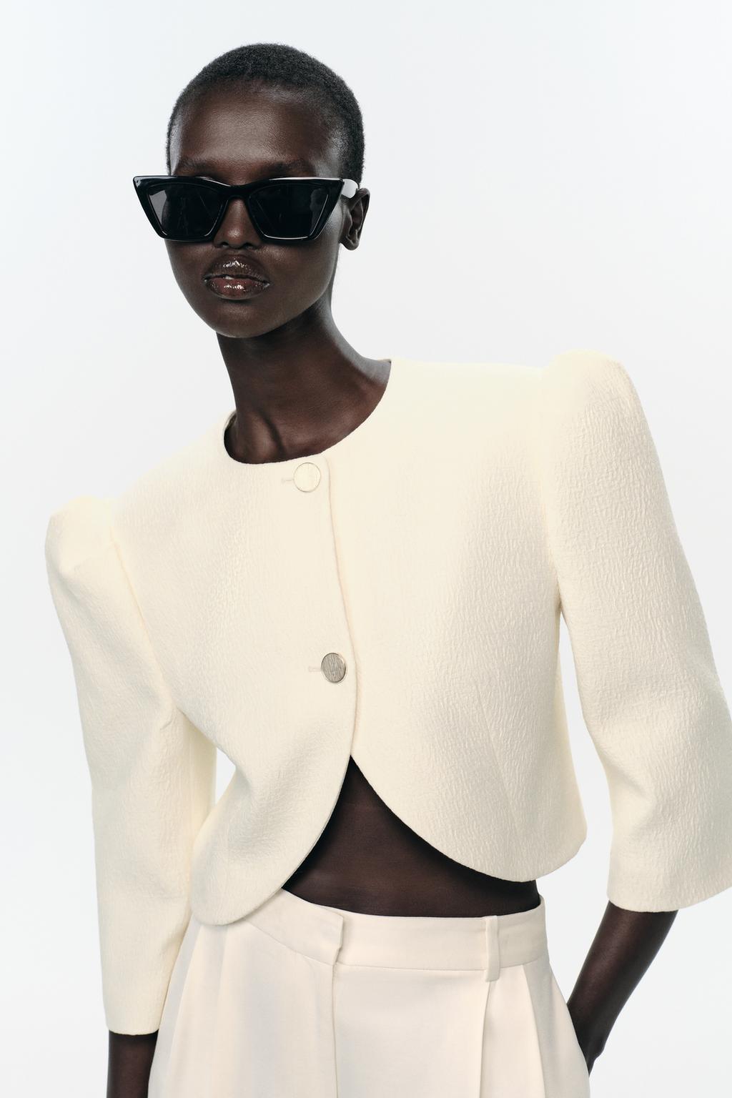 ÁO KHOÁC BLAZER DÁNG NGẮN TAY BỒNG - Ảnh 6