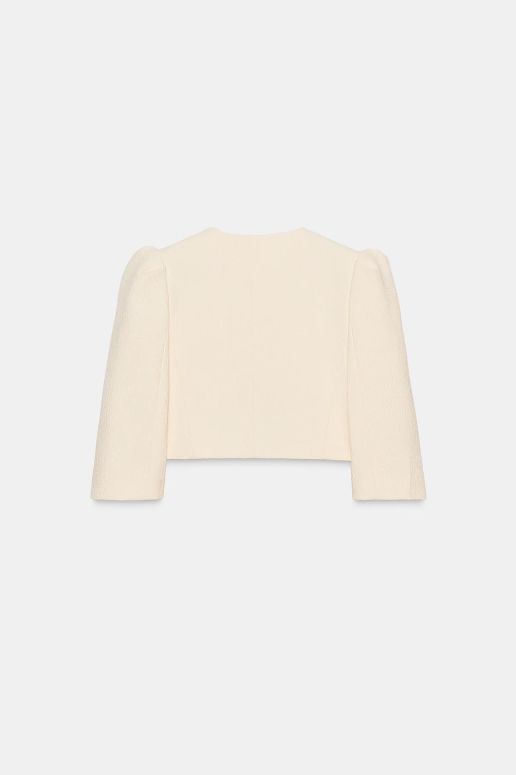 ÁO KHOÁC BLAZER DÁNG NGẮN TAY BỒNG - Ảnh 2