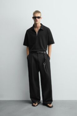 Alternative view of ÁO POLO VẢI INTERLOCK CÀI KHÓA KÉO