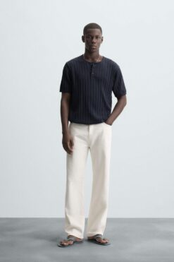 Alternative view of ÁO THUN DỆT KIM CỔ PANADERO