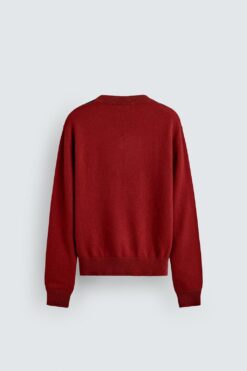 Alternative view of ÁO LEN DỆT KIM 100% LEN JACQUARD HỌA TIẾT QUẢ TRÁM