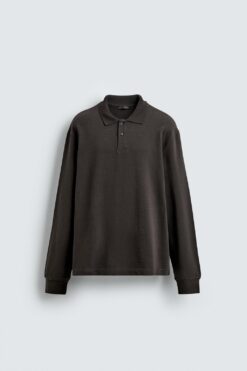 ÁO POLO VẢI DỆT HIỆU ỨNG BẠC MÀU