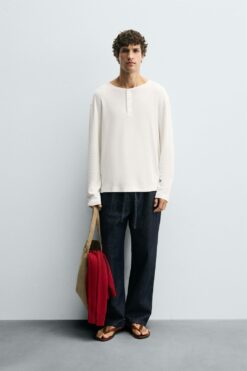 Alternative view of ÁO THUN WAFFLE CỔ PANADERO