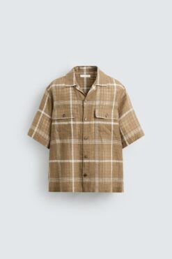 ÁO SƠ MI VẢI LINEN - COTTON KẺ CA RÔ