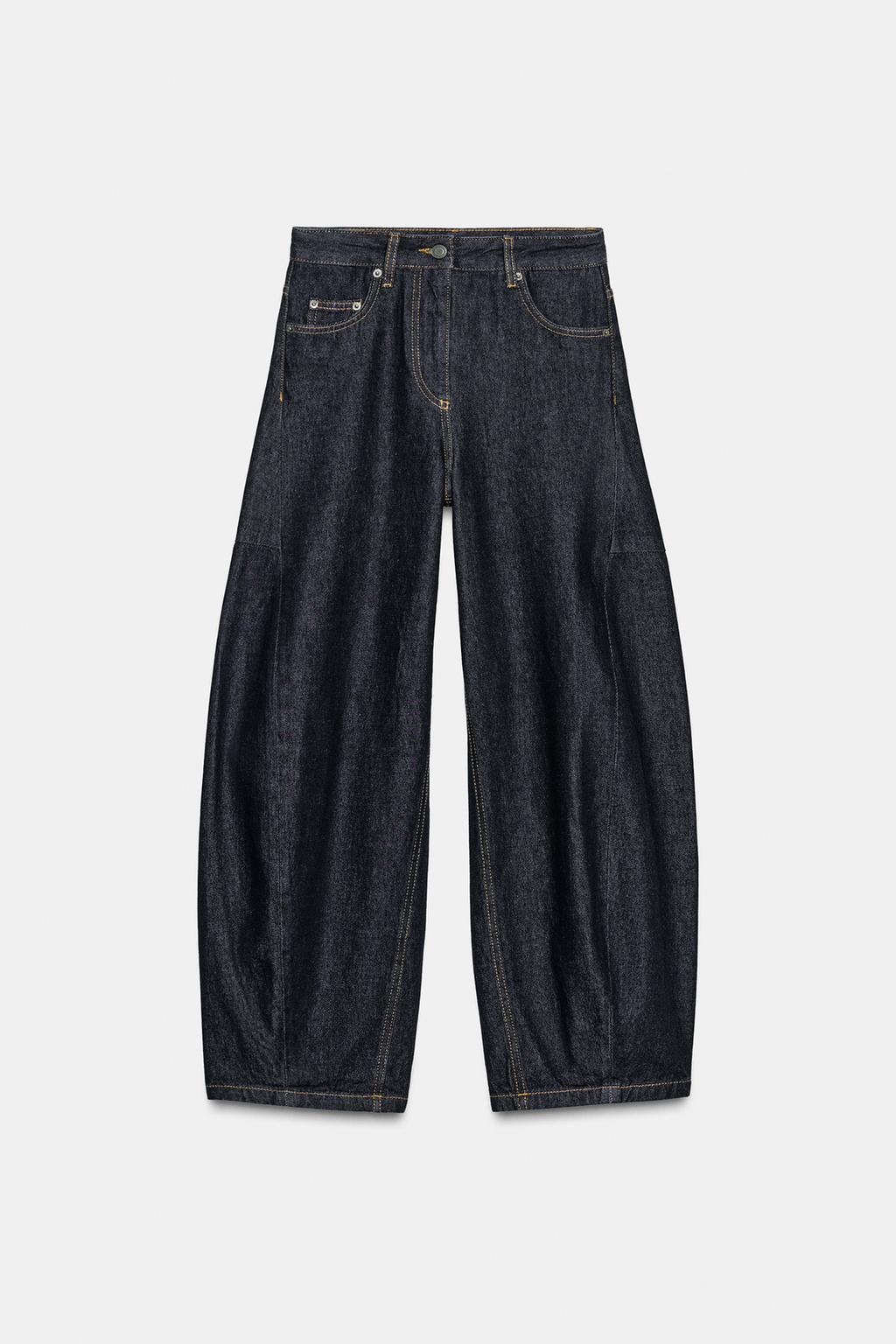 QUẦN JEANS ZW COLLECTION BALLOON DÀI ĐẾN MẮT CÁ CHÂN CẠP TRUNG