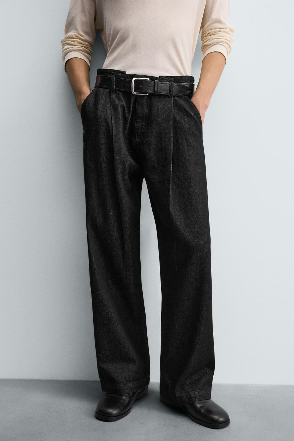 QUẦN JEANS ỐNG RỘNG XẾP LI - Ảnh 6