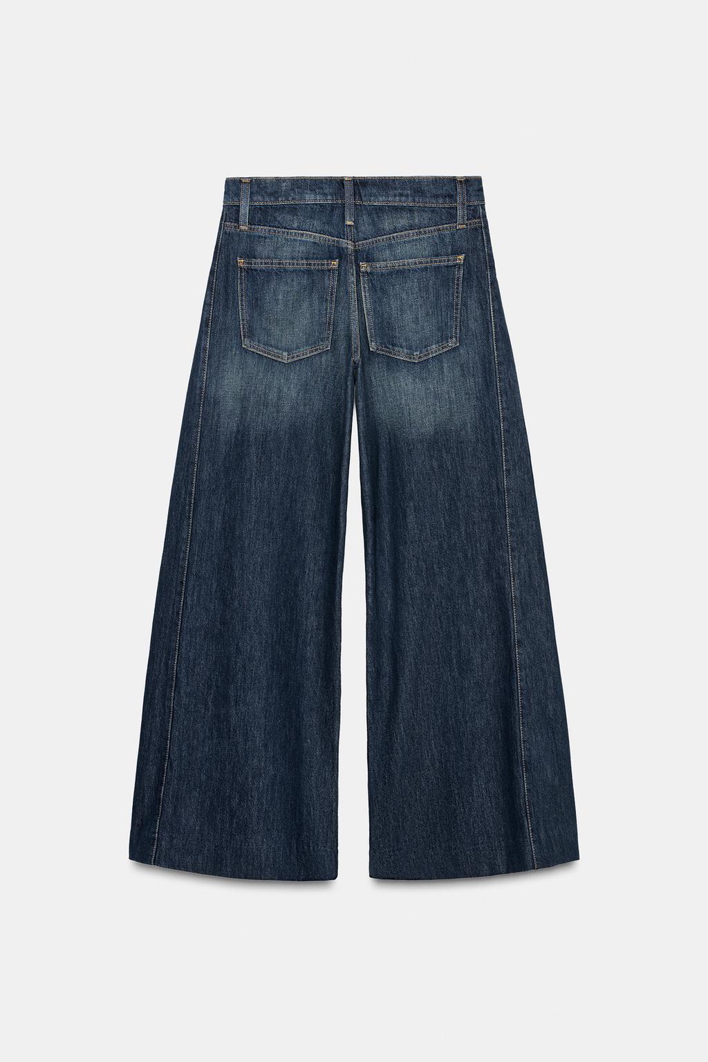 QUẦN JEANS ZW COLLECTION ỐNG RỘNG CẠP VỪA XẾP LY BÊN HÔNG - Ảnh 2