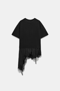 ÁO PHÔNG PHỐI REN ĐEN